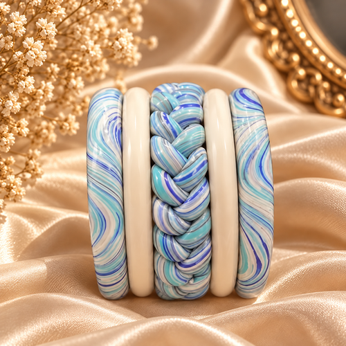 Aero Wisp Jaipuri Lac Bangles (set of 5)