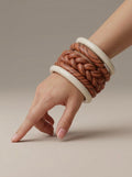 The Crimson Weave Jaipuri Lac Bangles (set of 5)