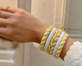 Marigold Yellow Jaipuri Lac Bangles (set of 5)